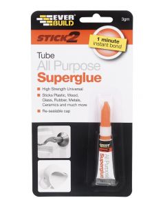 Stick 2 All Purpose Superglue Tube 3g