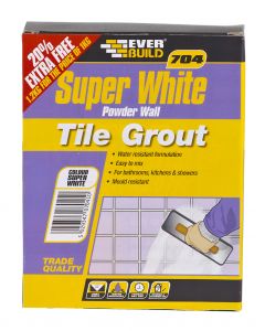 704 Super White Powder Wall Tile Grout 1KG