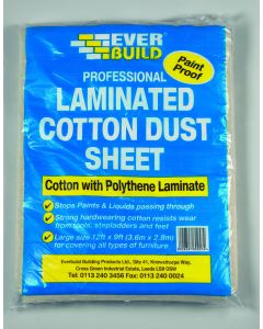 Everbuild Laminated Cotton Dust Sheet 12 x 9